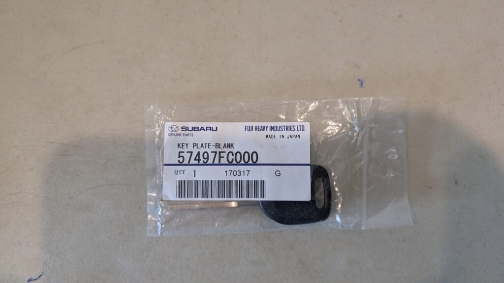 57497FC000 Subaru OEM Key Blank