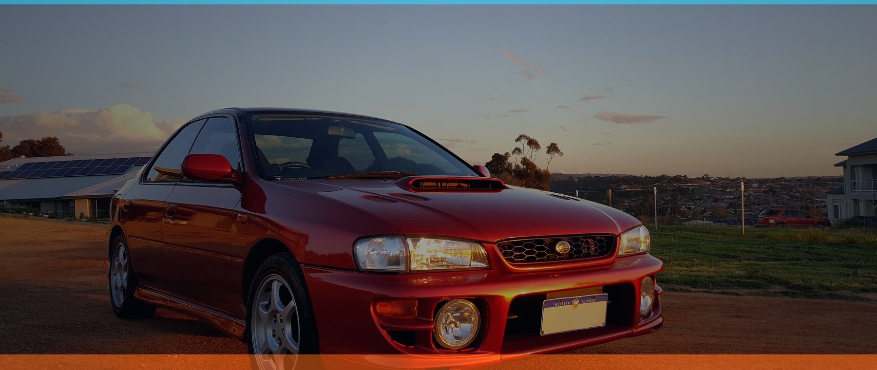Red Subaru WRX GC8
