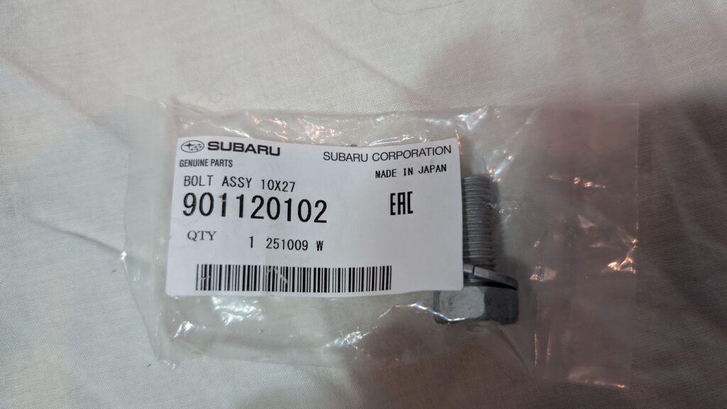 901120102 Subaru OEM Bolt Assembly 10x27